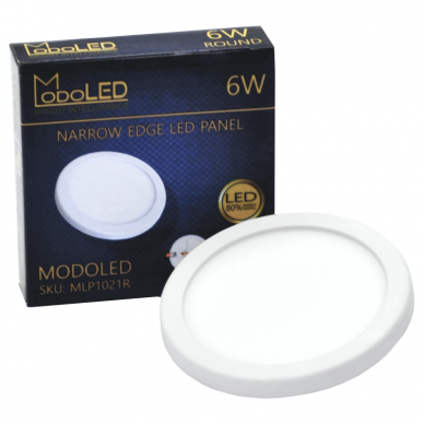 Reccesed round LED panel with adjustable springs "MODOLED" 6W 6