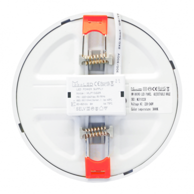 Reccesed round LED panel with adjustable springs "VESTA" 8W 5 Reccesed round LED panel with adjustable springs "VESTA" 8W 5