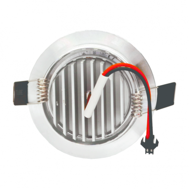 Lens 3W встраиваемый круглый металлический светодиодный светильник 4