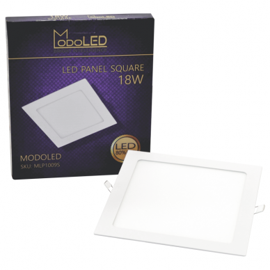Įmontuojamas kvadratinis LED šviestuvas "MODOLED" 18W 7 Įmontuojamas kvadratinis LED šviestuvas "MODOLED" 18W 7