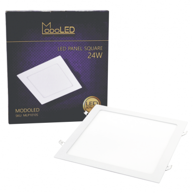 Iebūvējamais kvadrāts LED panelis "MODOLED" 24W 7 Iebūvējamais kvadrāts LED panelis "MODOLED" 24W 7