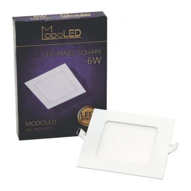 Įmontuojamas kvadratinis LED šviestuvas "MODOLED" 6W 7