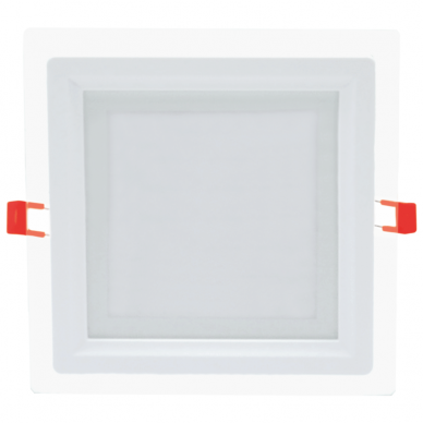 Sisseehitatud neljakandiline LED-paneel klaasiga "MODOLED" 18W 2 Sisseehitatud neljakandiline LED-paneel klaasiga "MODOLED" 18W 2