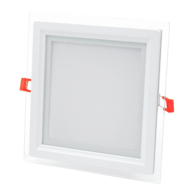 Sisseehitatud neljakandiline LED-paneel klaasiga "MODOLED" 18W 4 Sisseehitatud neljakandiline LED-paneel klaasiga "MODOLED" 18W 4