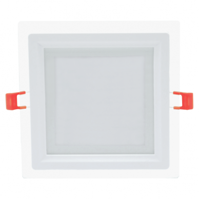 Reccesed square LED panel with glass "VESTA" 12W 2