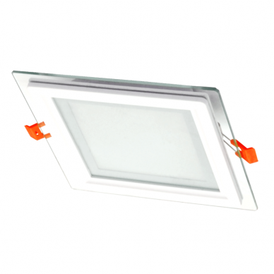Reccesed square LED panel with glass "VESTA" 12W Reccesed square LED panel with glass "VESTA" 12W