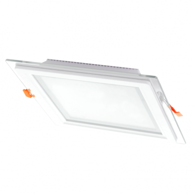 Reccesed square LED panel with glass "VESTA" 18W Reccesed square LED panel with glass "VESTA" 18W