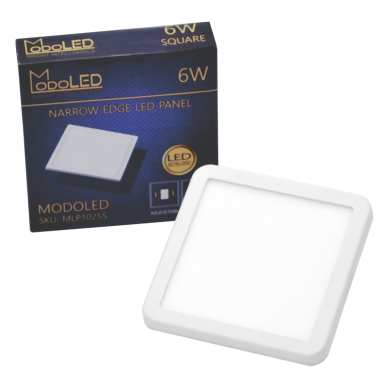 Įmontuojamas kvadratinis LED šviestuvas su susiaurėjančiais kraštais "MODOLED" 6W 6