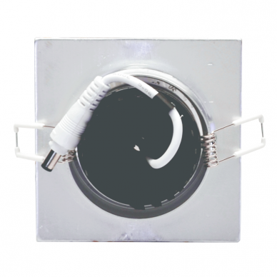 Įmontuojamas kvadratinis metalinis LED šviestuvas "LENS" 3W 4 Įmontuojamas kvadratinis metalinis LED šviestuvas "LENS" 3W 4