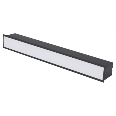 Iebūvējamais melns LED gaismeklis "ESNA" 20W 1 Iebūvējamais melns LED gaismeklis "ESNA" 20W 1