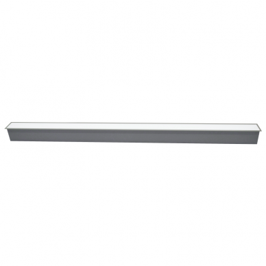 Reccesed linear LED grey luminaire "ESNA" 54W 3