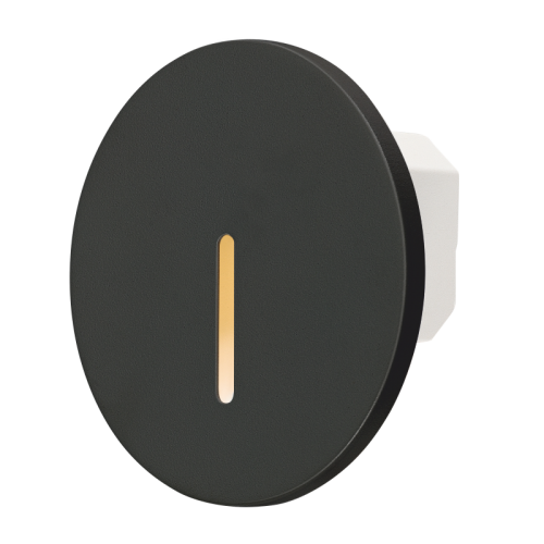 Recessed Round Black LED Stair Light "PORTO" 1.5W (LI) Recessed Round Black LED Stair Light "PORTO" 1.5W (LI)