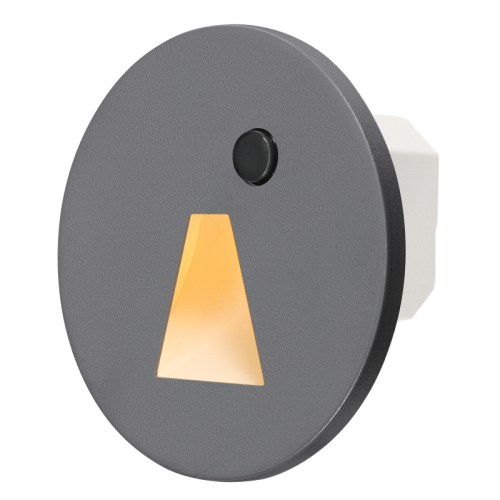 Recessed Round Grey LED Stair Light with Daylight and IR Sensor "PORTOSENS" 1.5W (LA) Recessed Round Grey LED Stair Light with Daylight and IR Sensor "PORTOSENS" 1.5W (LA)