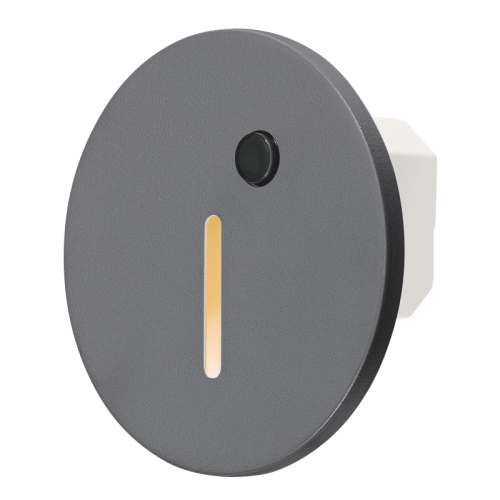 Recessed Round Grey LED Stair Light with Daylight and IR Sensor "PORTOSENS" 1.5W (LI) Recessed Round Grey LED Stair Light with Daylight and IR Sensor "PORTOSENS" 1.5W (LI)