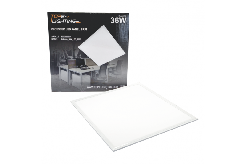 Kwadratowy wpuszczany panel LED „BRIG” 36W 5 Kwadratowy wpuszczany panel LED „BRIG” 36W 5