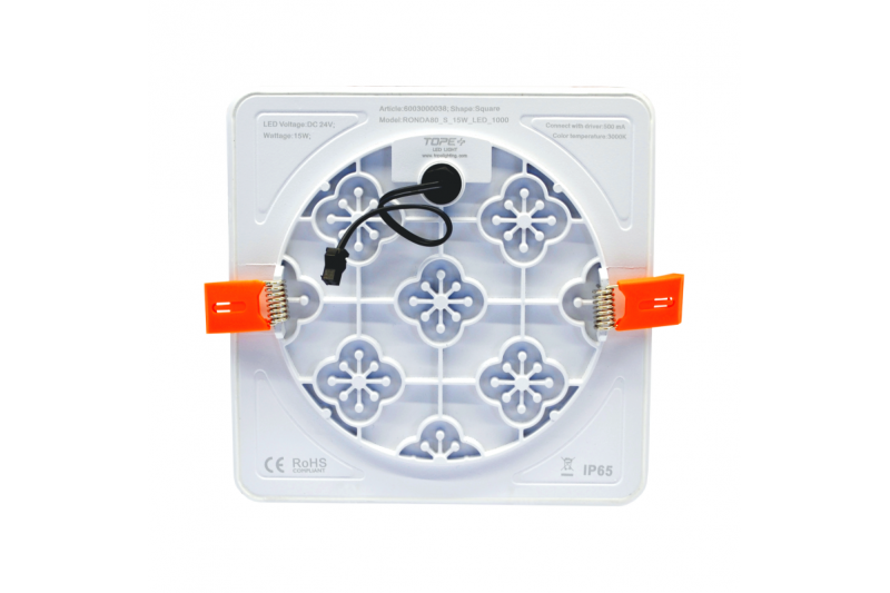 Kwadratowy wpuszczany panel LED „RONDA” 14W 4 Kwadratowy wpuszczany panel LED „RONDA” 14W 4