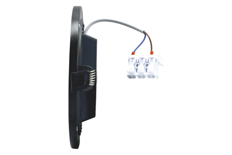 Wpustowy okrągły czarny panel LED „SPLIT” 22W-3000K 4 Wpustowy okrągły czarny panel LED „SPLIT” 22W-3000K 4