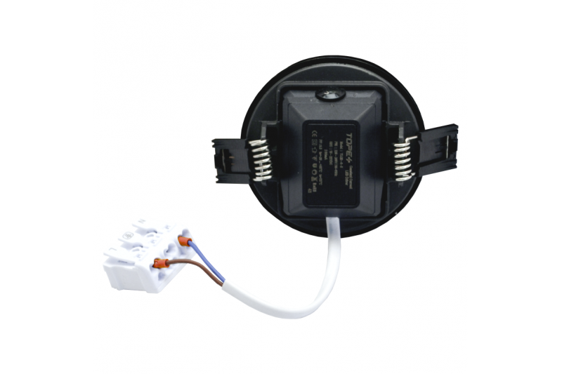 Wpustowy okrągły czarny panel LED „SPLIT” 5W-3000K 5 Wpustowy okrągły czarny panel LED „SPLIT” 5W-3000K 5