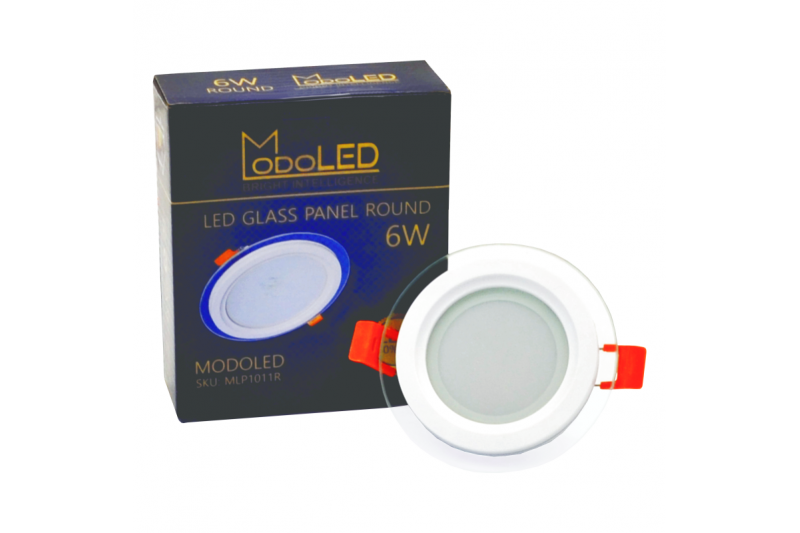 Okrągły wpuszczany panel LED z szybą „MODOLED” 6W 6 Okrągły wpuszczany panel LED z szybą „MODOLED” 6W 6