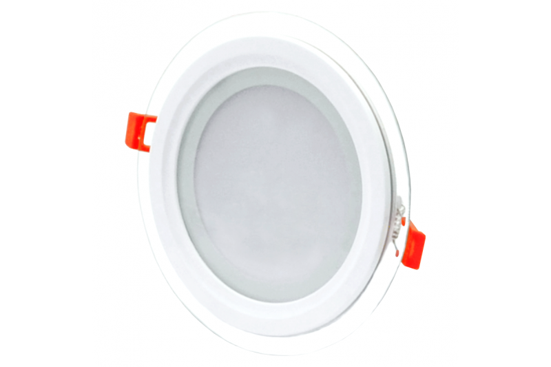 Okrągły wpuszczany panel LED z szybą „VESTA” 12W 3 Okrągły wpuszczany panel LED z szybą „VESTA” 12W 3