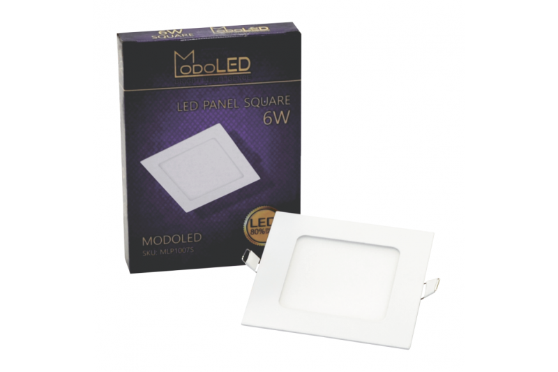 Kwadratowy wpuszczany panel LED „MODOLED” 6W 7 Kwadratowy wpuszczany panel LED „MODOLED” 6W 7