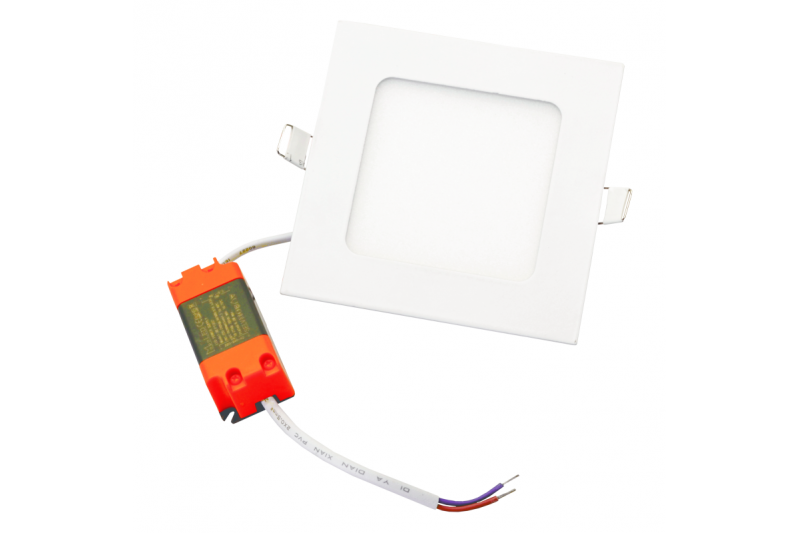 Kwadratowy wpuszczany panel LED „VESTA” 6W 6 Kwadratowy wpuszczany panel LED „VESTA” 6W 6