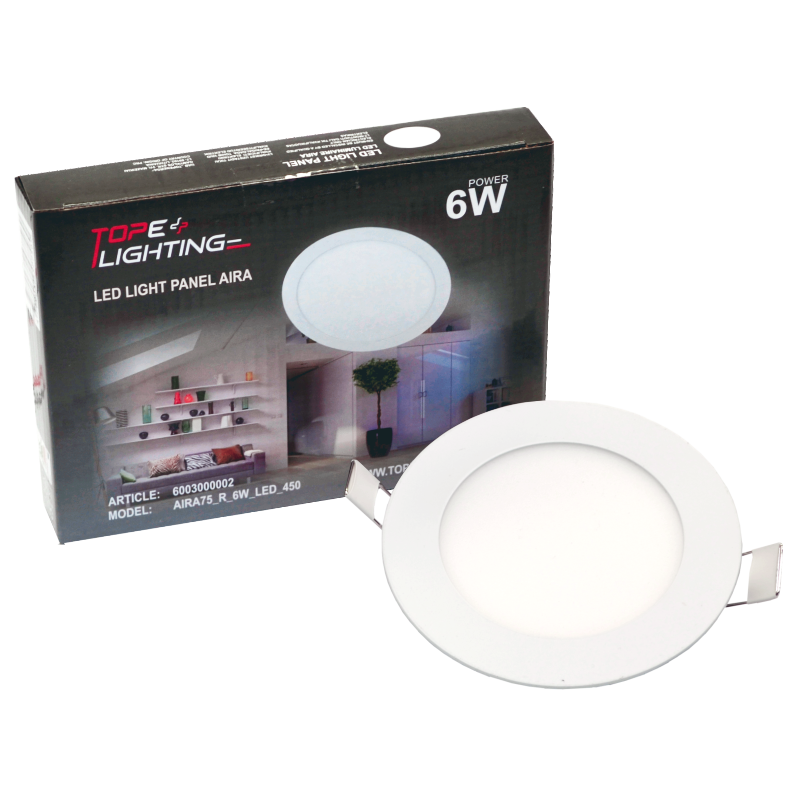 Įmontuojama apvali LED panelė "AIRA" 6W 7 Įmontuojama apvali LED panelė "AIRA" 6W 7