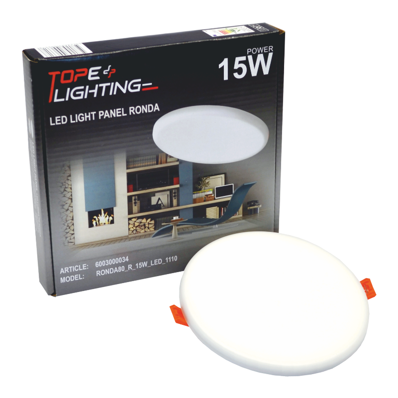 Reccesed round LED panel "RONDA" 14W 6 Reccesed round LED panel "RONDA" 14W 6
