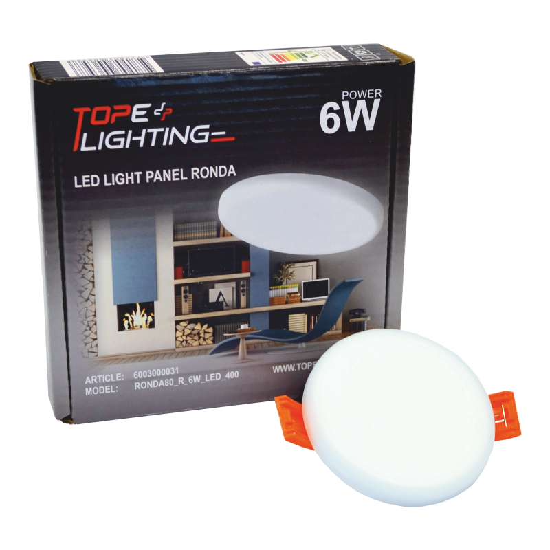 Sisseehitatud ümmargune LED-paneel "RONDA" 6W 5 Sisseehitatud ümmargune LED-paneel "RONDA" 6W 5