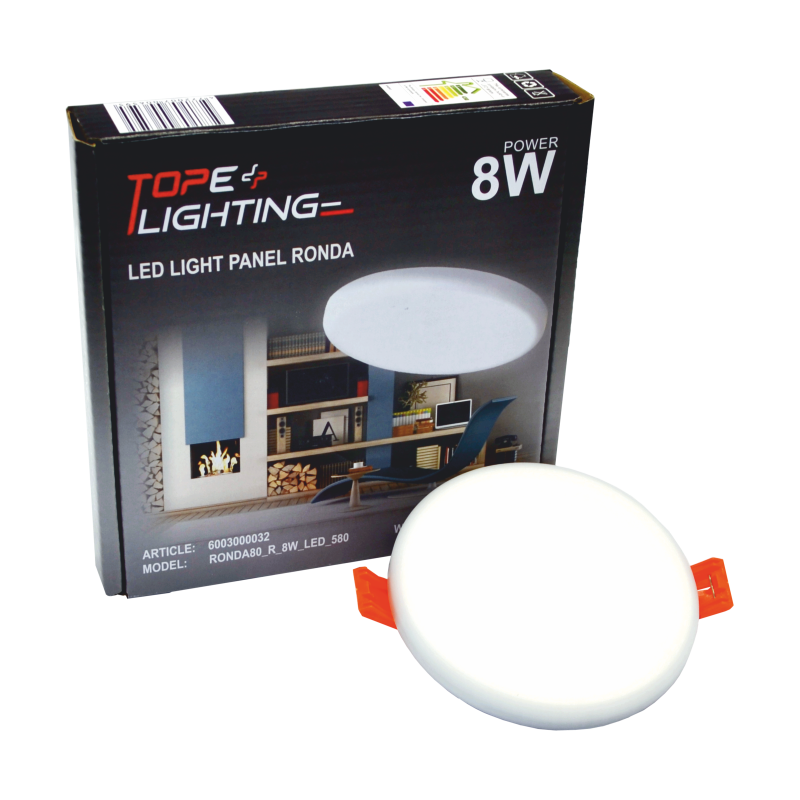 Reccesed round LED panel "RONDA" 8W 6 Reccesed round LED panel "RONDA" 8W 6