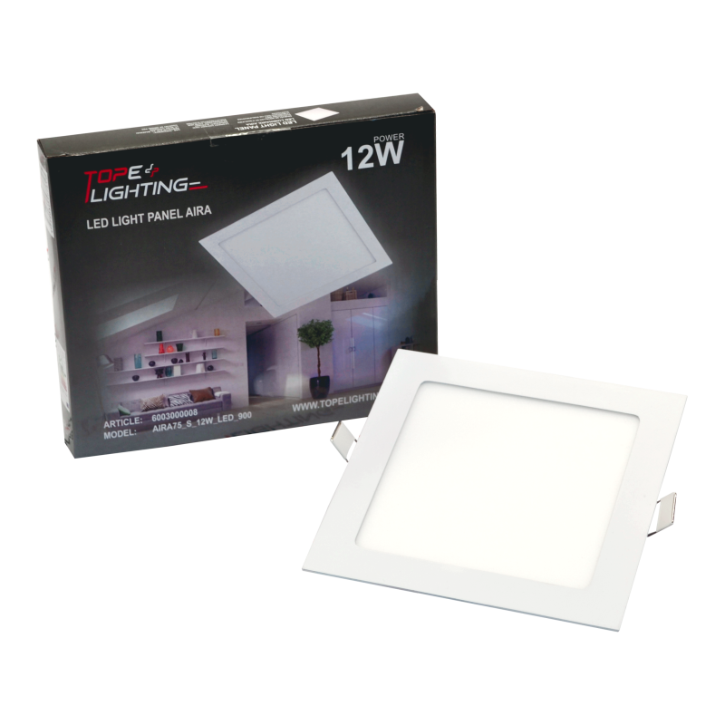 Iebūvējamais kvadrāts LED panelis "AIRA" 12W 7 Iebūvējamais kvadrāts LED panelis "AIRA" 12W 7
