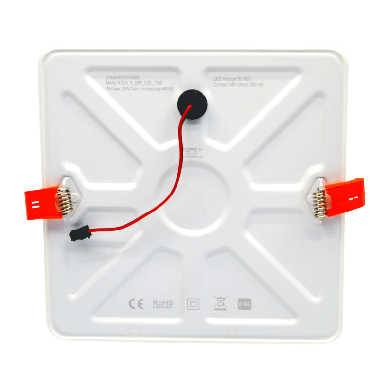Reccesed square LED panel "ROSA" 20W 4 Reccesed square LED panel "ROSA" 20W 4