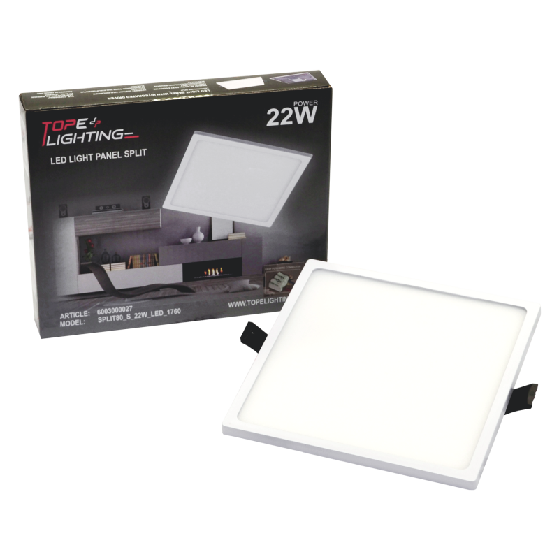Reccesed round LED panel "SPLIT" 22W-4000K 6