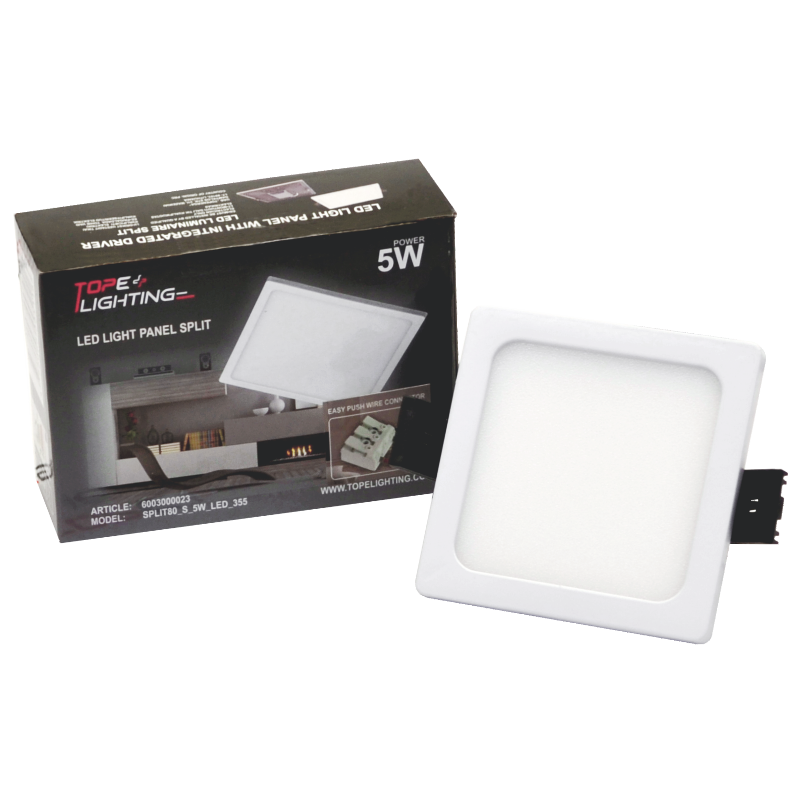 Iebūvējamais kvadrāts LED panelis "SPLIT" 5W-4000K 6 Iebūvējamais kvadrāts LED panelis "SPLIT" 5W-4000K 6