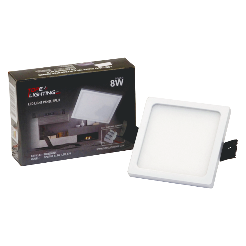 Įmontuojama kvadratinė LED panelė "SPLIT" 8W-4000K 6