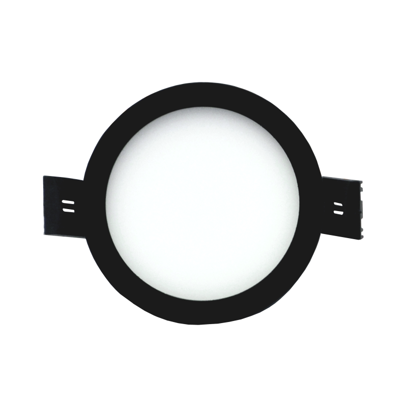 Reccesed round black LED panel "SPLIT" 5W-3000K 1 Reccesed round black LED panel "SPLIT" 5W-3000K 1