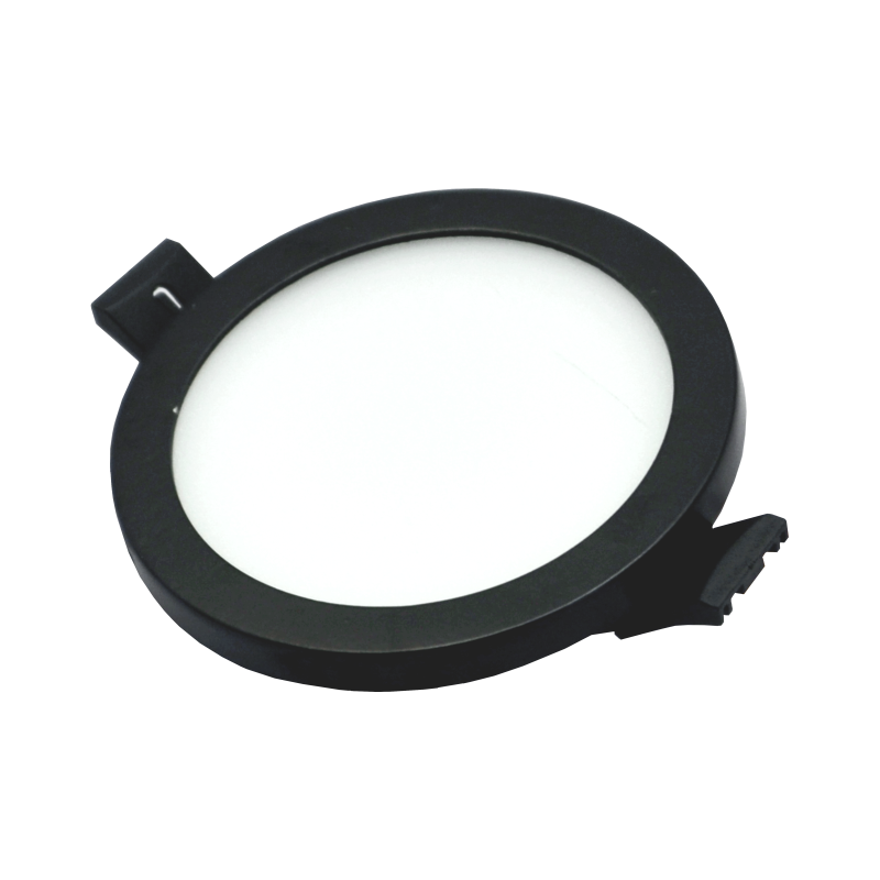 Reccesed round black LED panel "SPLIT" 8W-3000K 3