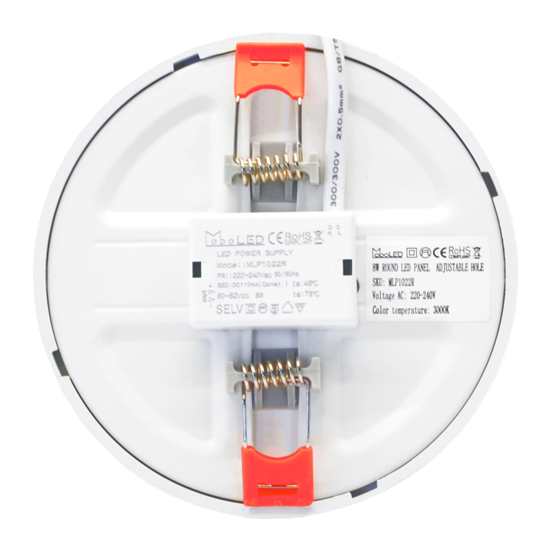 Reccesed round LED panel with adjustable springs "VESTA" 8W 5 Reccesed round LED panel with adjustable springs "VESTA" 8W 5