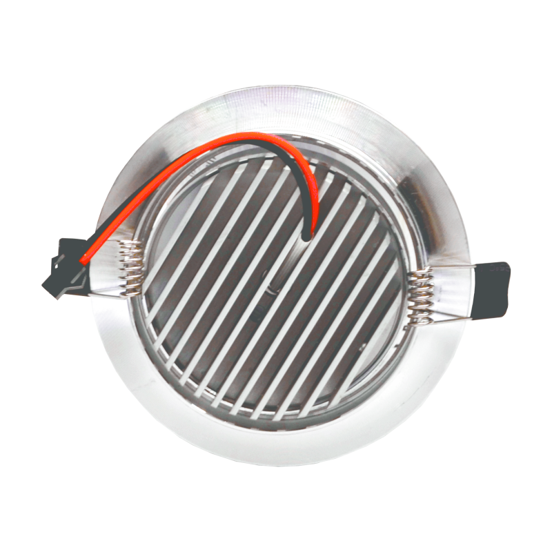 Iebūvējamais apaļš metāls LED gaismeklis "LENS" 5W 4