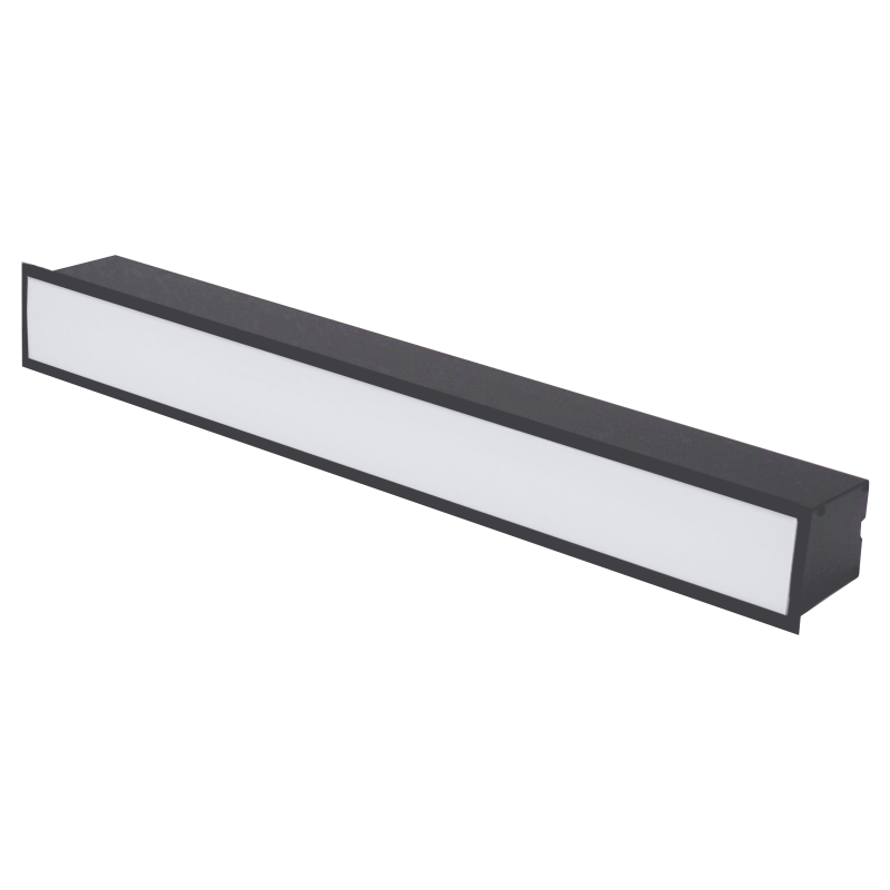 Piklik süvistatav must LED-valgusti "ESNA" 20W 1 Piklik süvistatav must LED-valgusti "ESNA" 20W 1