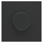Black dimmer switch "BORA" (without frame)