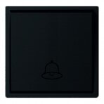 Black doorbell switch "BORA" (without frame) Black doorbell switch "BORA" (without frame)
