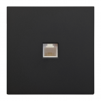 Black telephone socket "BORA" (without frame) Black telephone socket "BORA" (without frame)