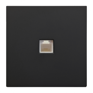 Black telephone socket "BORA" (without frame) Black telephone socket "BORA" (without frame)