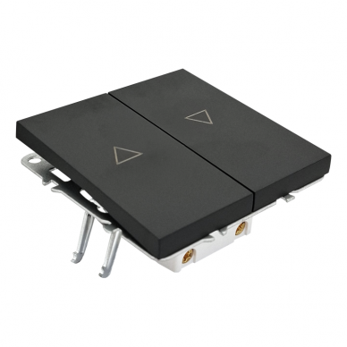 Black blinds switch "BORA" (without frame) 1