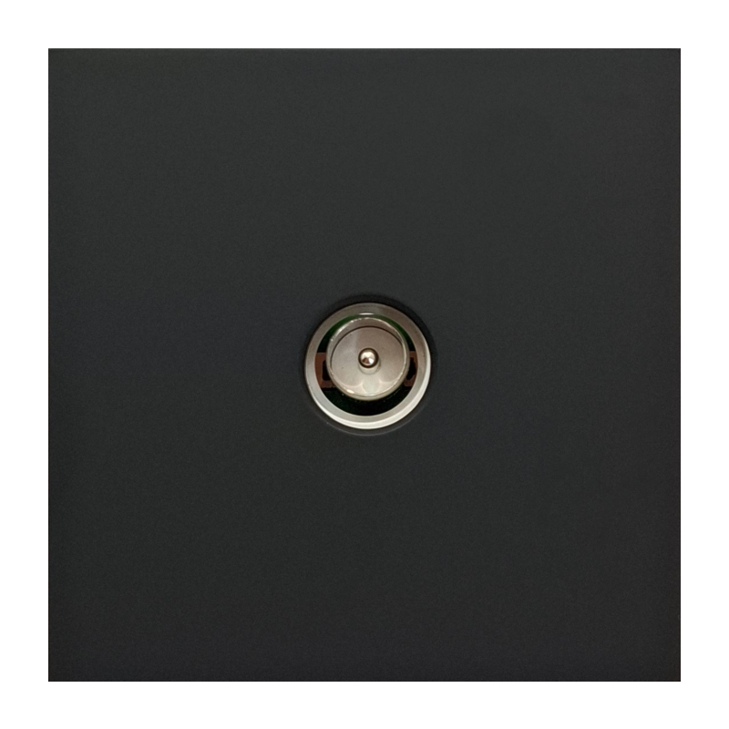 Black TV antenna socket "BORA" (without frame) Black TV antenna socket "BORA" (without frame)