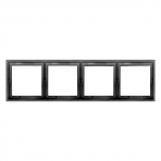 Four gang black frame "BORA"