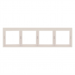 Four gang cream frame "BORA