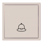 Cream doorbell switch "BORA" (without frame) Cream doorbell switch "BORA" (without frame)