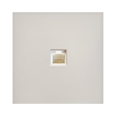 Cream telephone socket "BORA" (without frame) Cream telephone socket "BORA" (without frame)